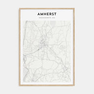 Amherst Map Portrait Poster