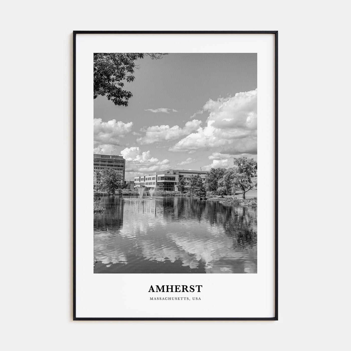 Amherst Portrait B&W Poster