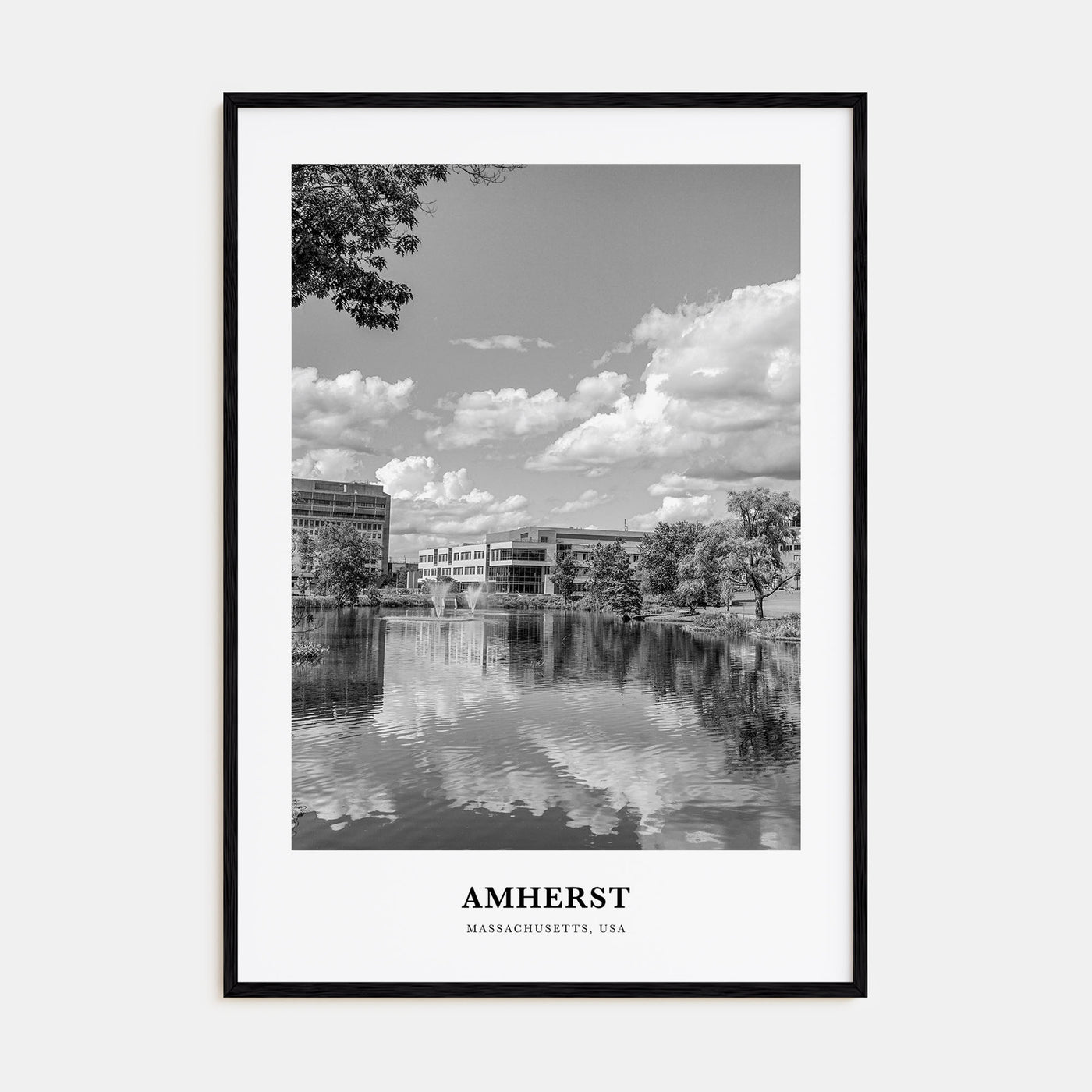 Amherst Portrait B&W Poster