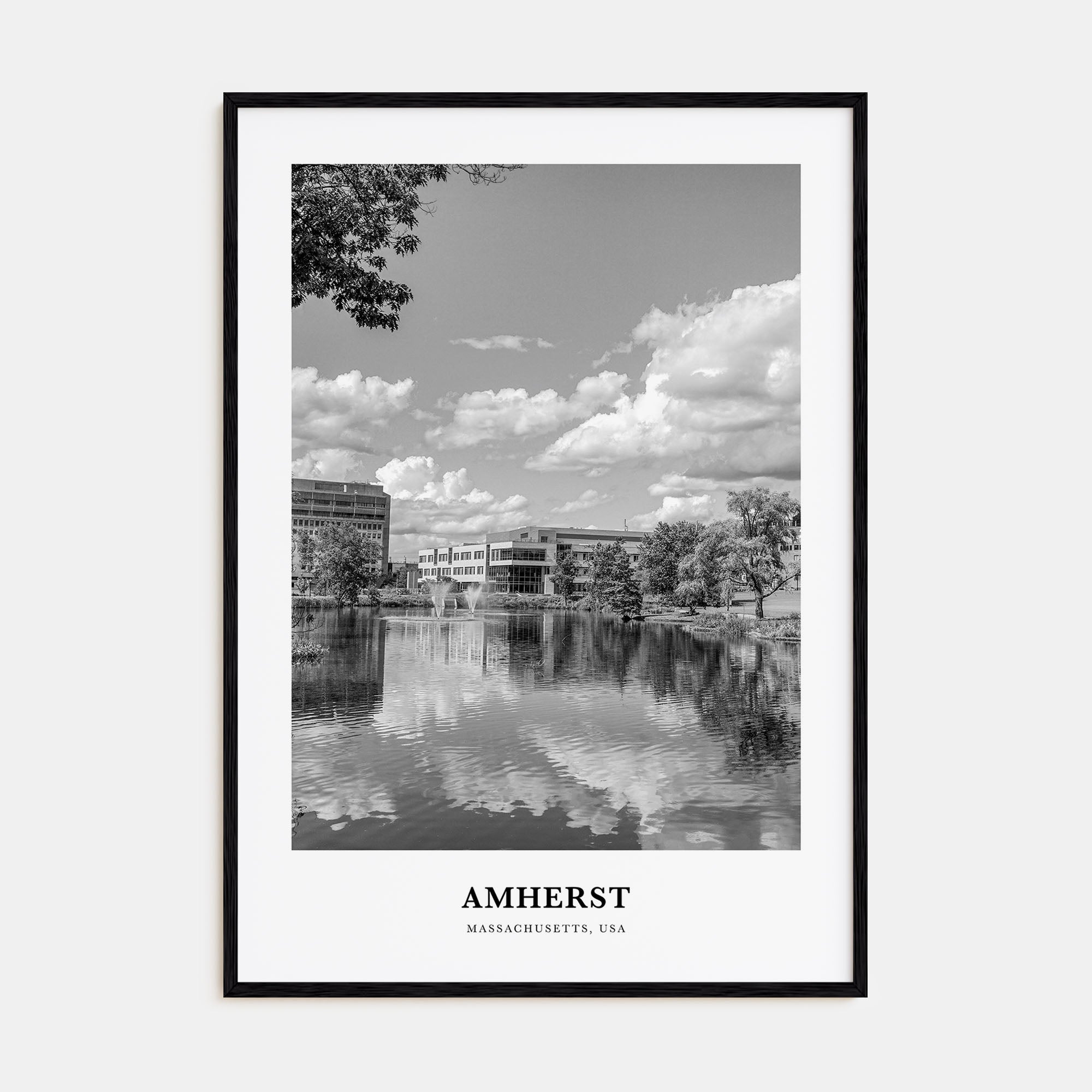 Amherst Portrait B&W Poster