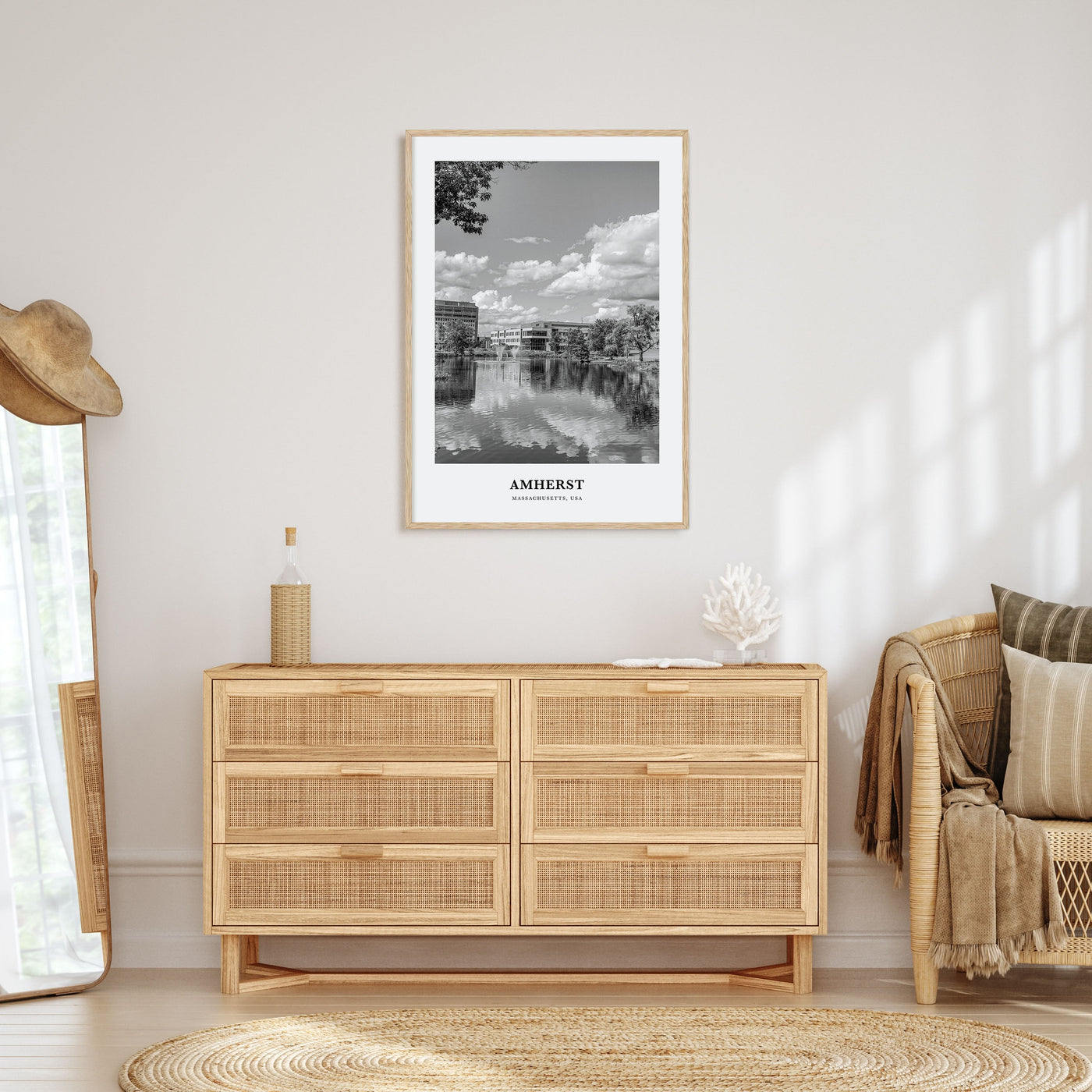 Amherst Portrait B&W Poster