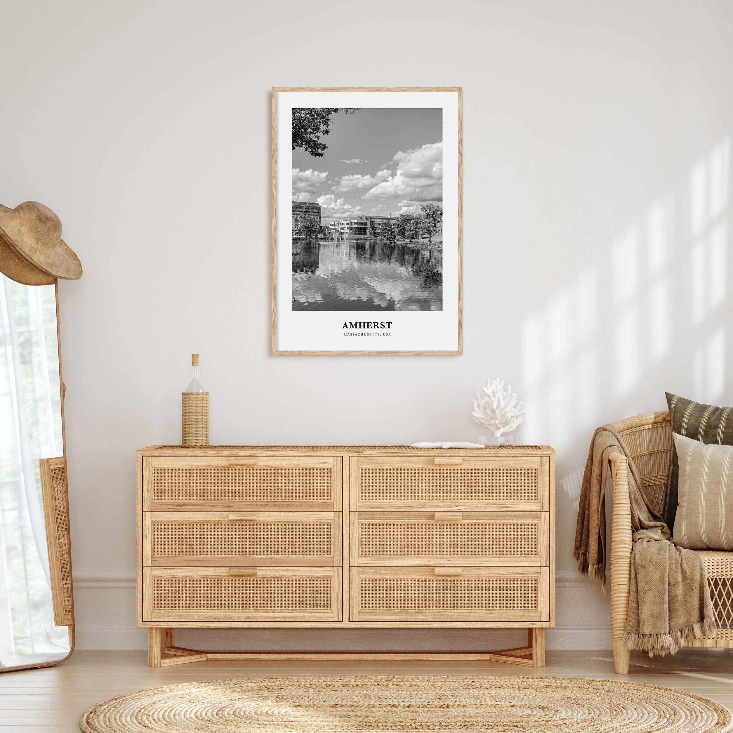 Amherst Portrait B&W Poster