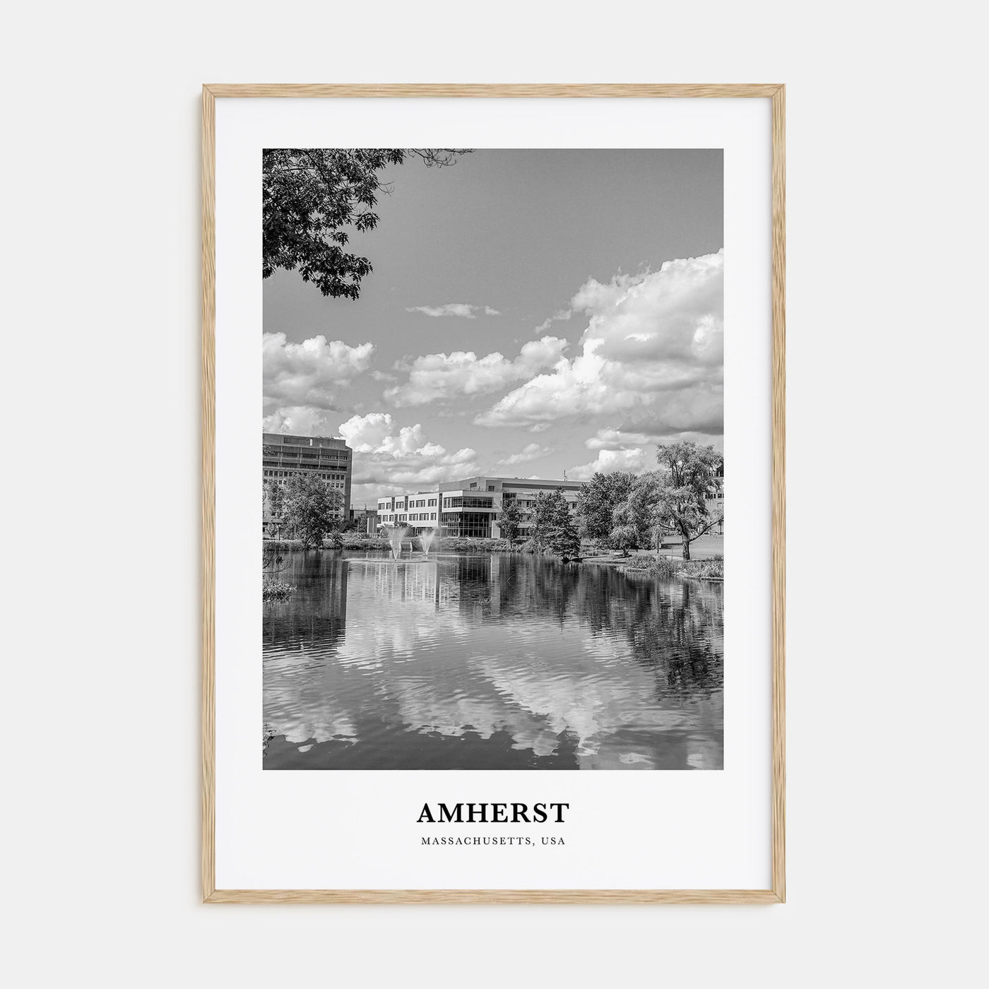 Amherst Portrait B&W Poster