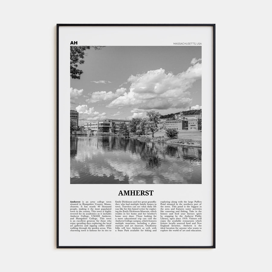 Amherst Travel B&W Poster