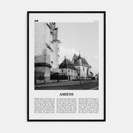 Amiens Travel B&W Poster