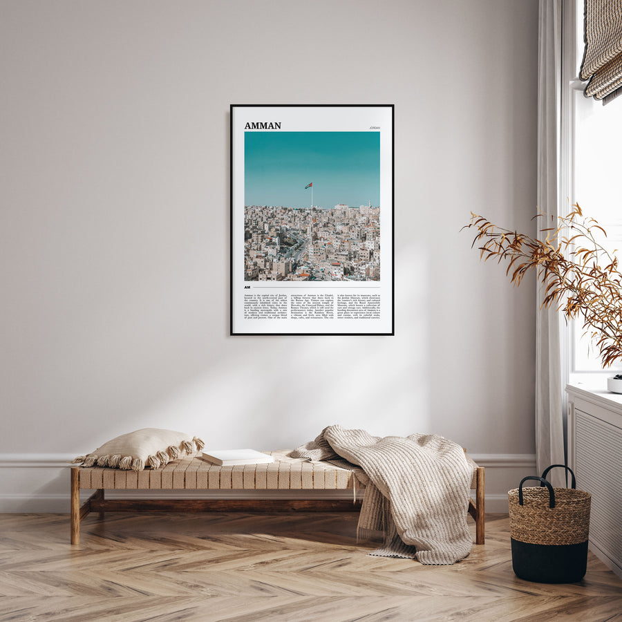 Amman Travel Color Poster