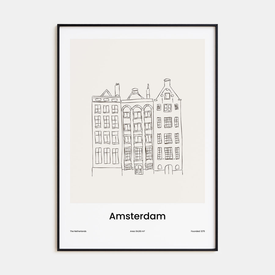 Amsterdam Drawn No 2 Poster
