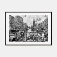 Amsterdam Landscape B&W No 1 Poster