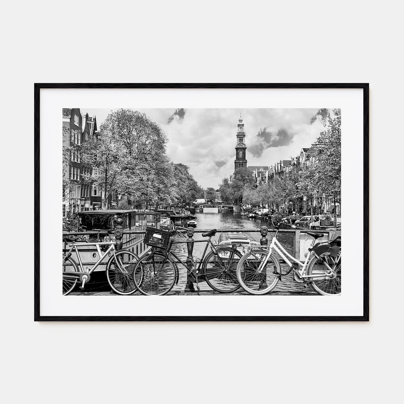 Amsterdam Landscape B&W No 1 Poster