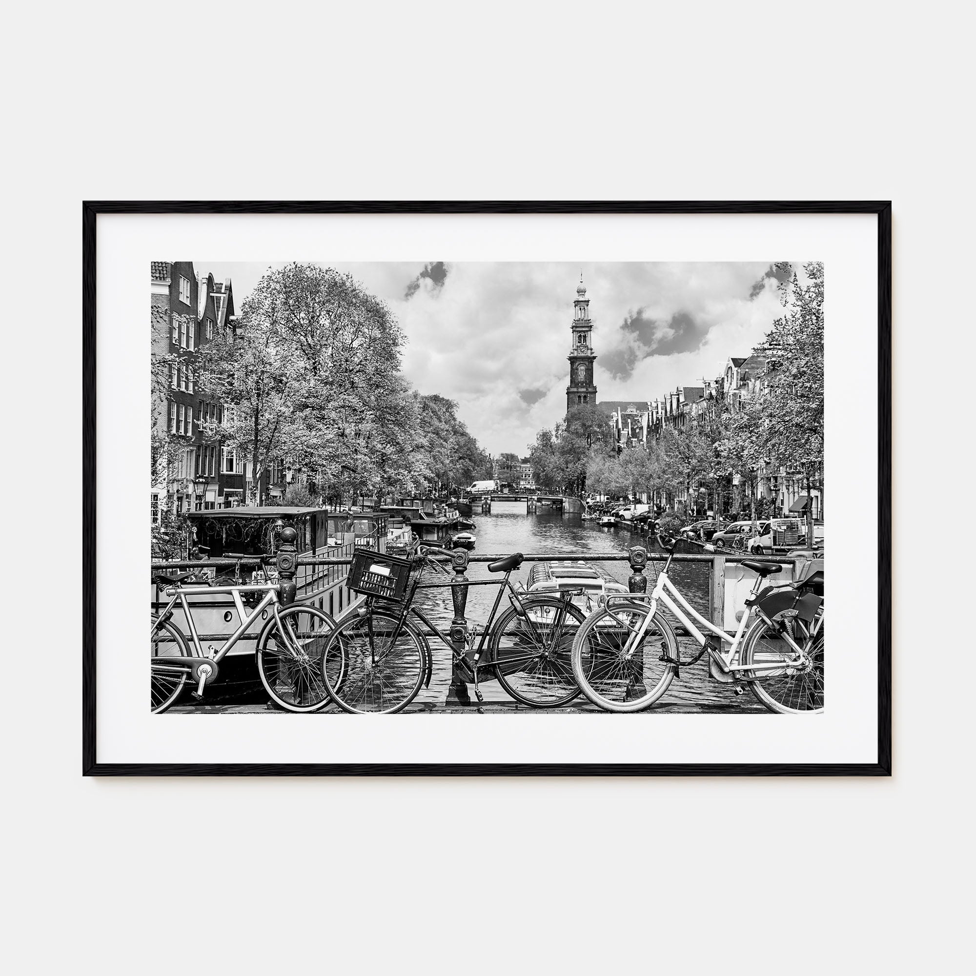 Amsterdam Landscape B&W No 1 Poster