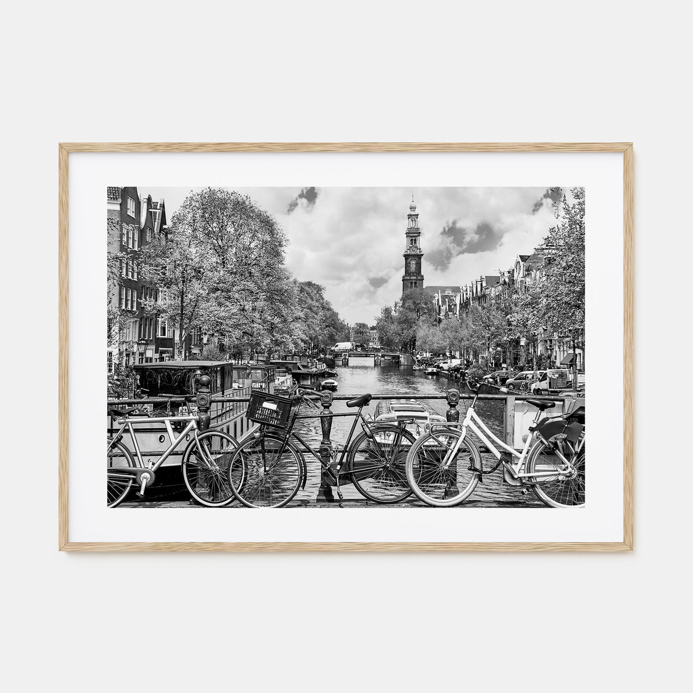 Amsterdam Landscape B&W No 1 Poster