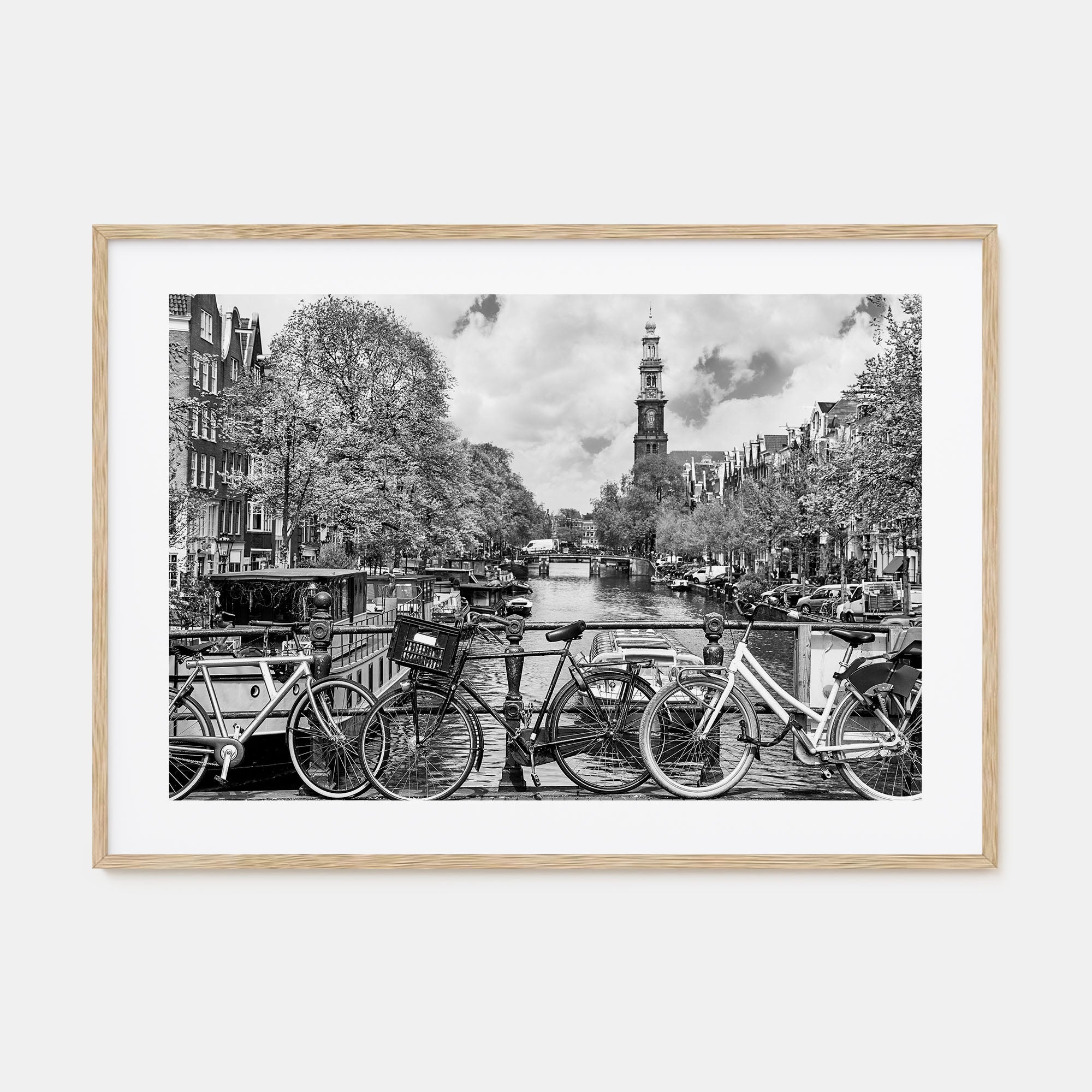 Amsterdam Landscape B&W No 1 Poster