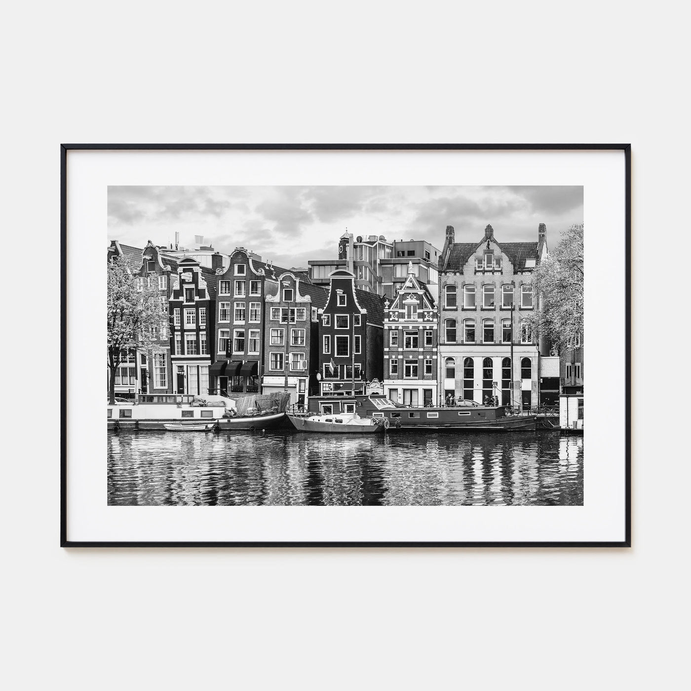 Amsterdam Landscape B&W No 2 Poster