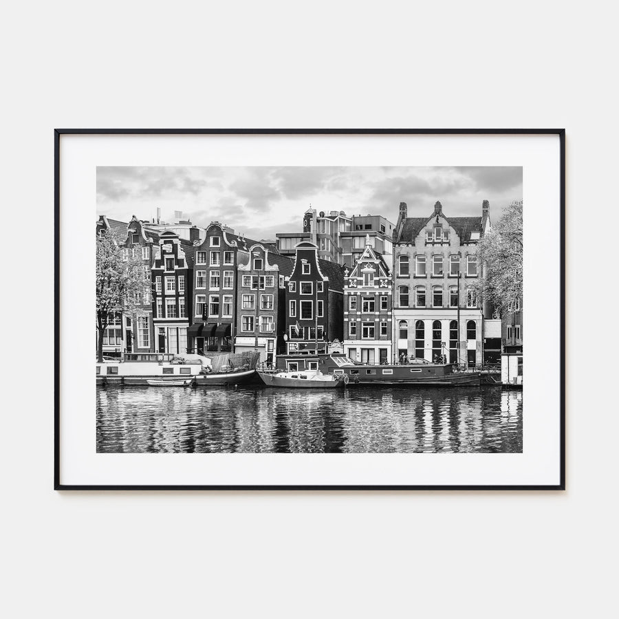 Amsterdam Landscape B&W No 2 Poster
