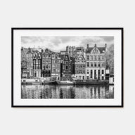 Amsterdam Landscape B&W No 2 Poster