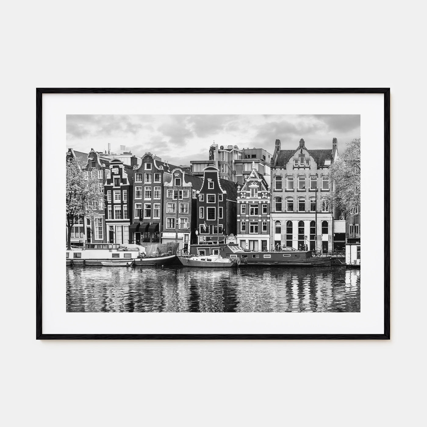 Amsterdam Landscape B&W No 2 Poster