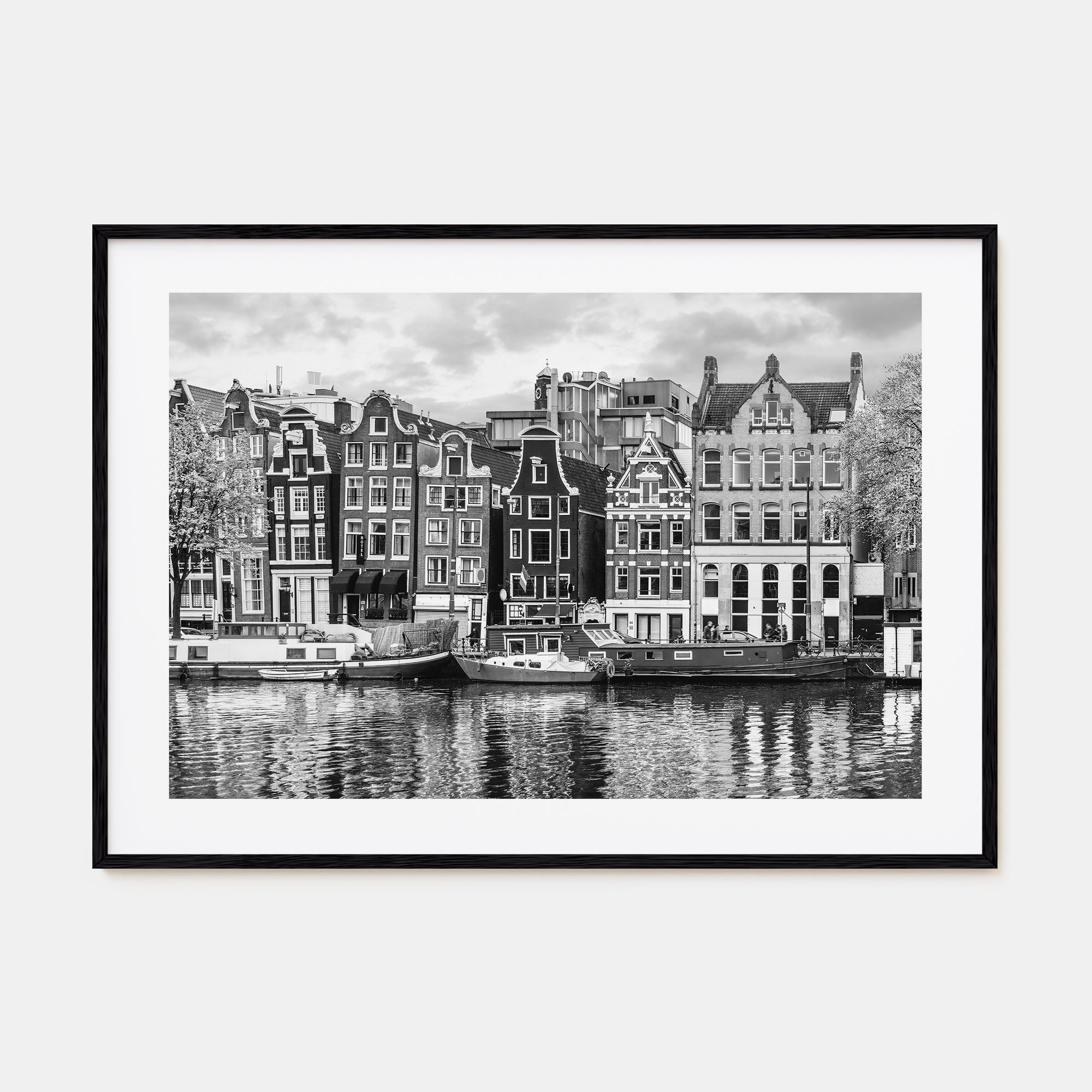 Amsterdam Landscape B&W No 2 Poster