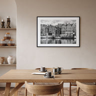 Amsterdam Landscape B&W No 2 Poster