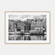 Amsterdam Landscape B&W No 2 Poster