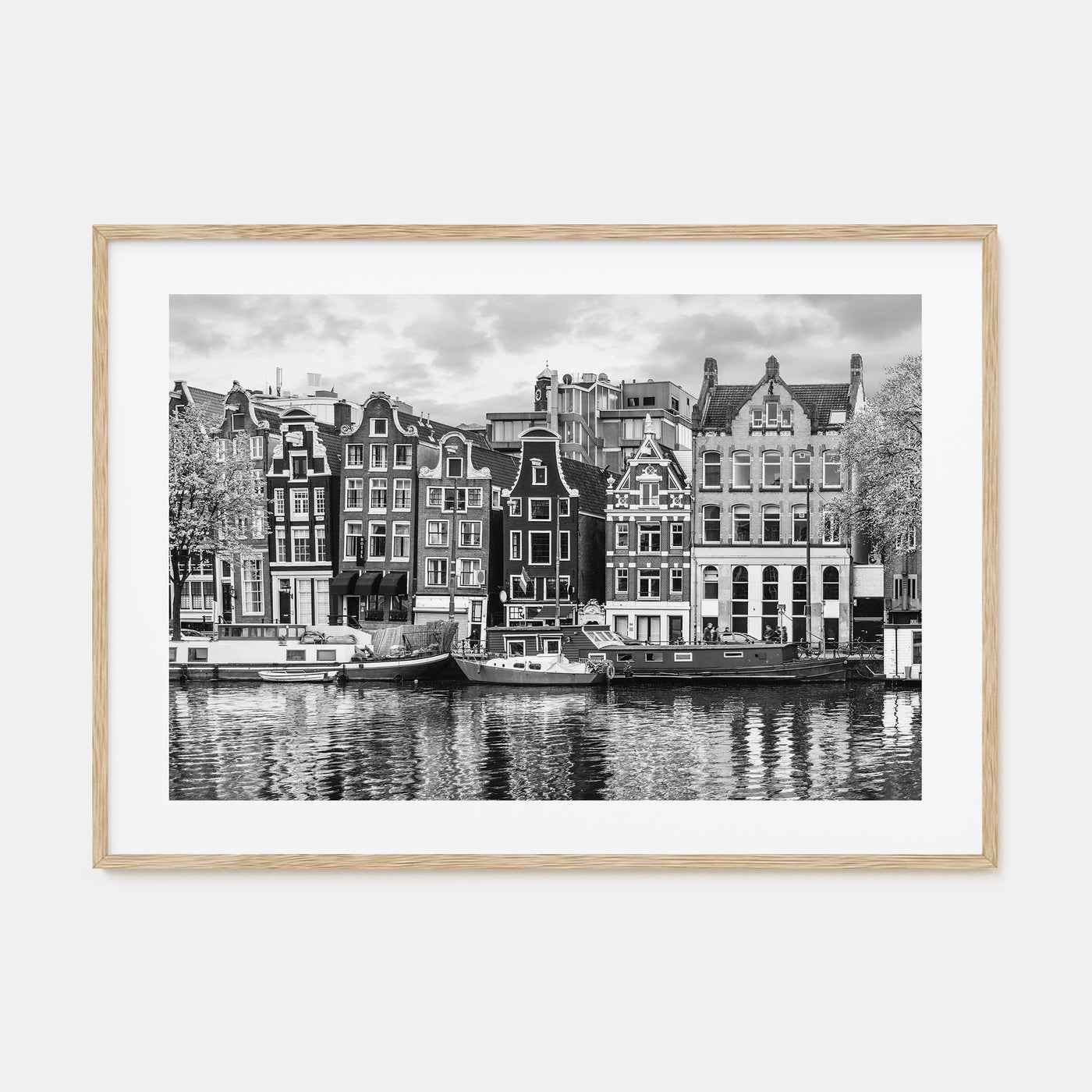 Amsterdam Landscape B&W No 2 Poster