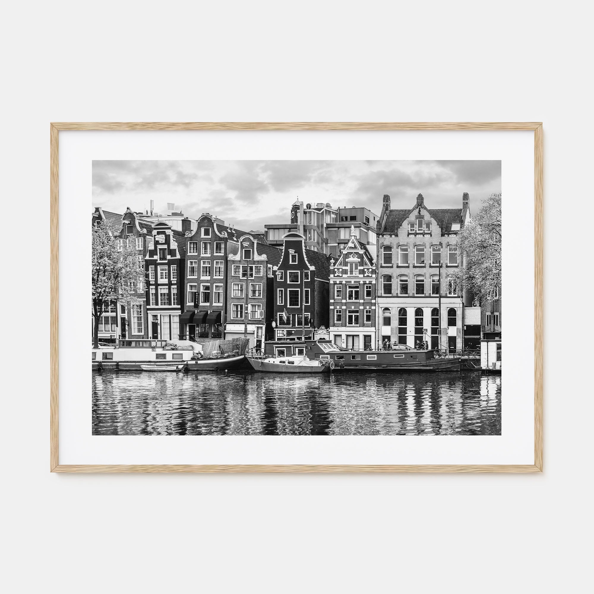 Amsterdam Landscape B&W No 2 Poster