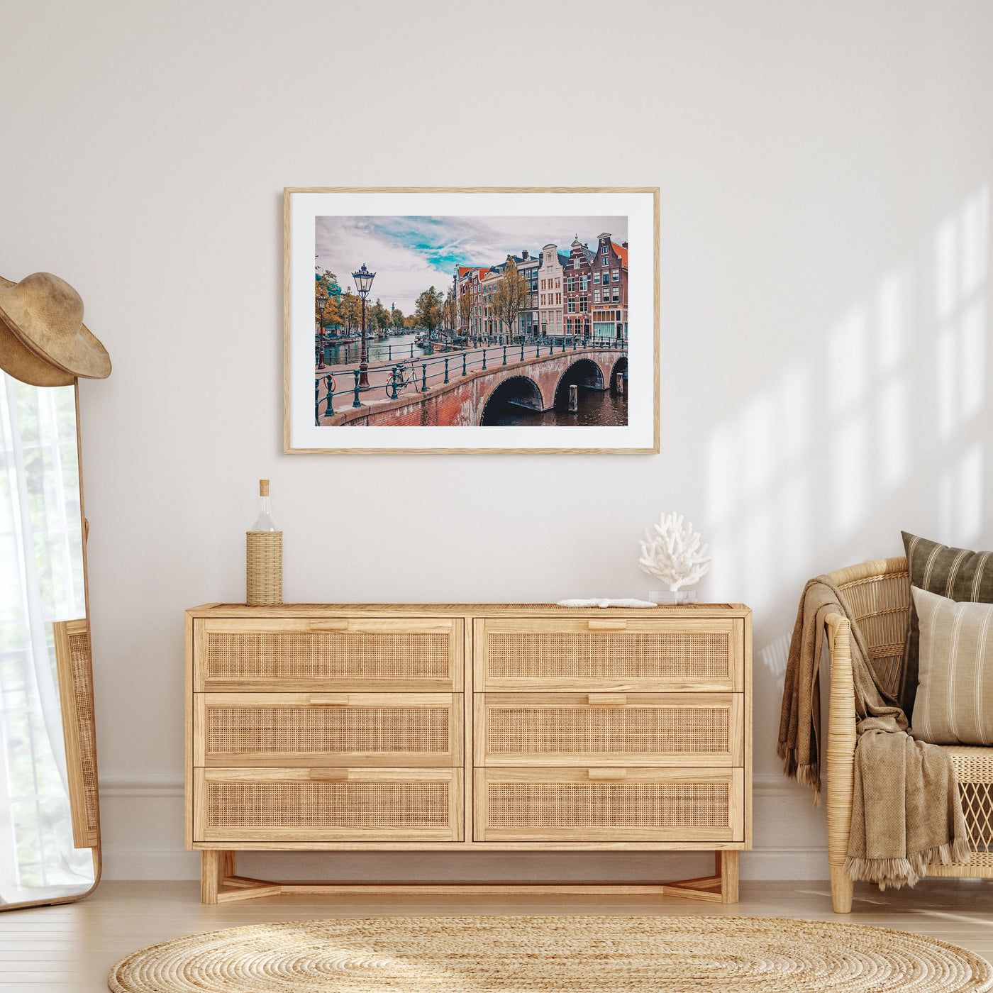 Amsterdam Landscape Color Poster