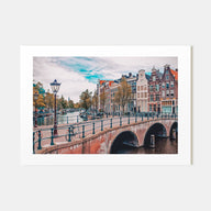 Amsterdam Landscape Color Poster