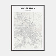 Amsterdam Map Portrait Poster