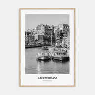Amsterdam Portrait B&W No 1 Poster
