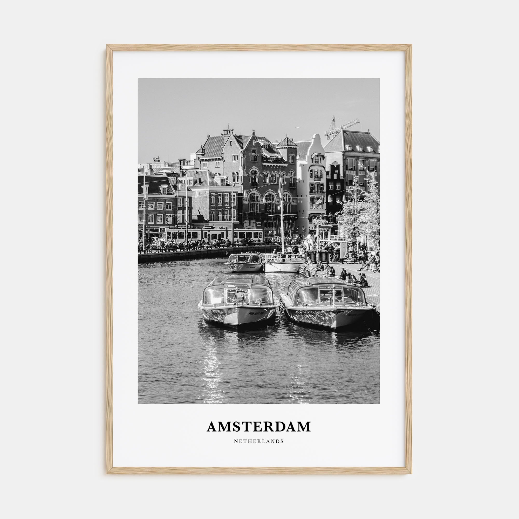 Amsterdam Portrait B&W No 1 Poster