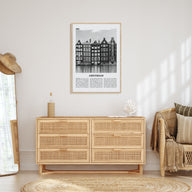 Amsterdam Travel B&W No 1 Poster