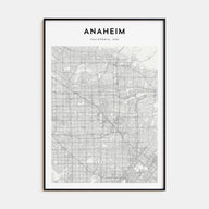 Anaheim Map Portrait Poster