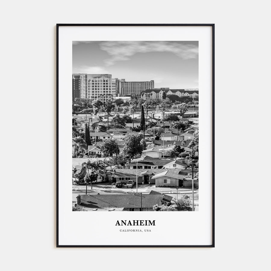 Anaheim Portrait B&W No 1 Poster