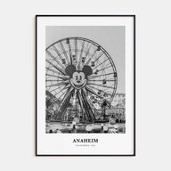 Anaheim Portrait B&W No 2 Poster