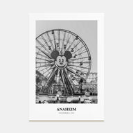 Anaheim Portrait B&W No 2 Poster