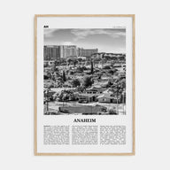 Anaheim Travel B&W No 2 Poster