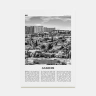 Anaheim Travel B&W No 2 Poster