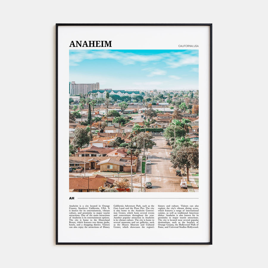 Anaheim Travel Color Poster