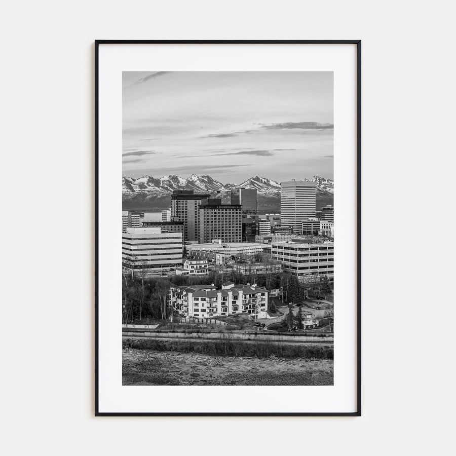 Anchorage Photo B&W Poster
