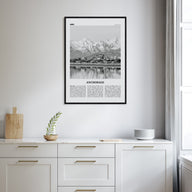 Anchorage Travel B&W Poster