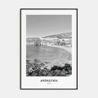 Andalusia Portrait B&W No 1 Poster