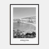 Andalusia Portrait B&W No 1 Poster