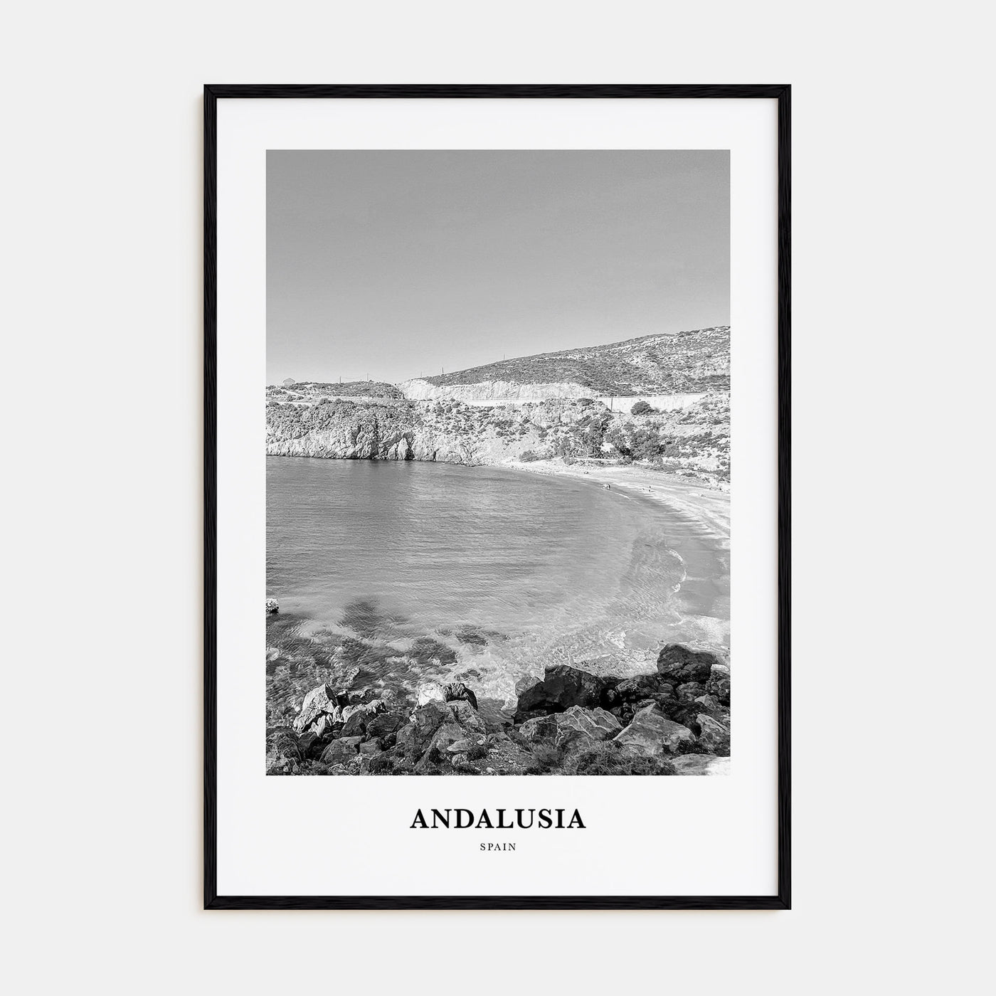 Andalusia Portrait B&W No 1 Poster