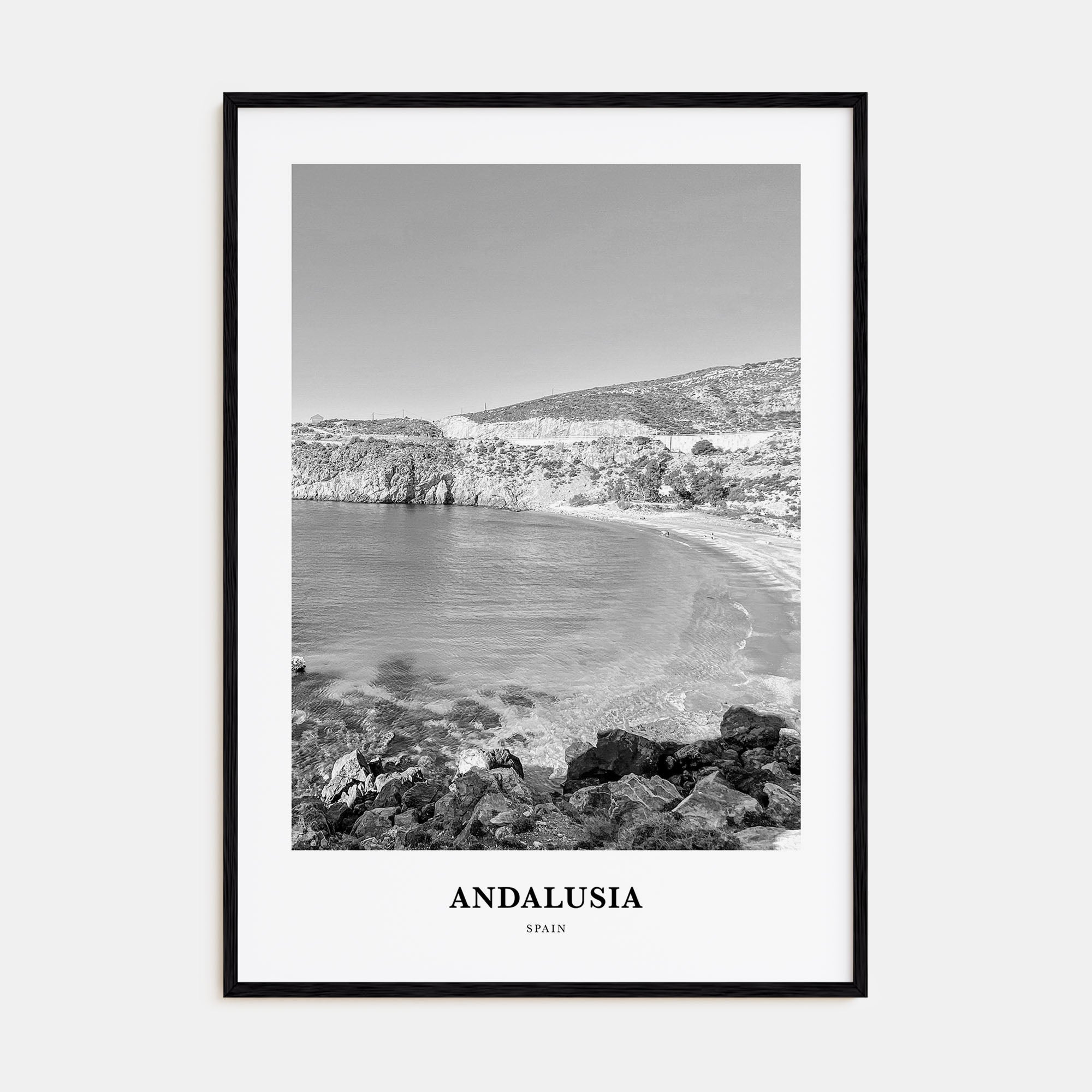 Andalusia Portrait B&W No 1 Poster