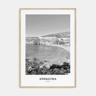 Andalusia Portrait B&W No 1 Poster