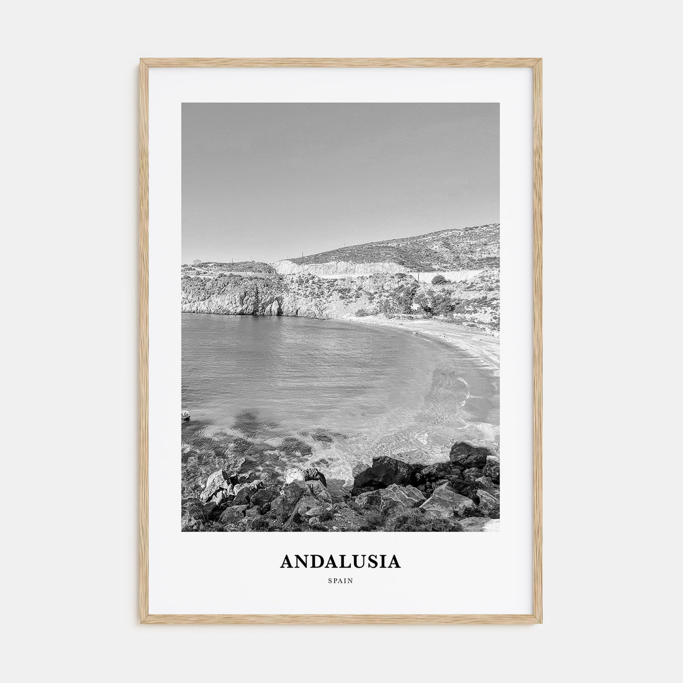 Andalusia Portrait B&W No 1 Poster