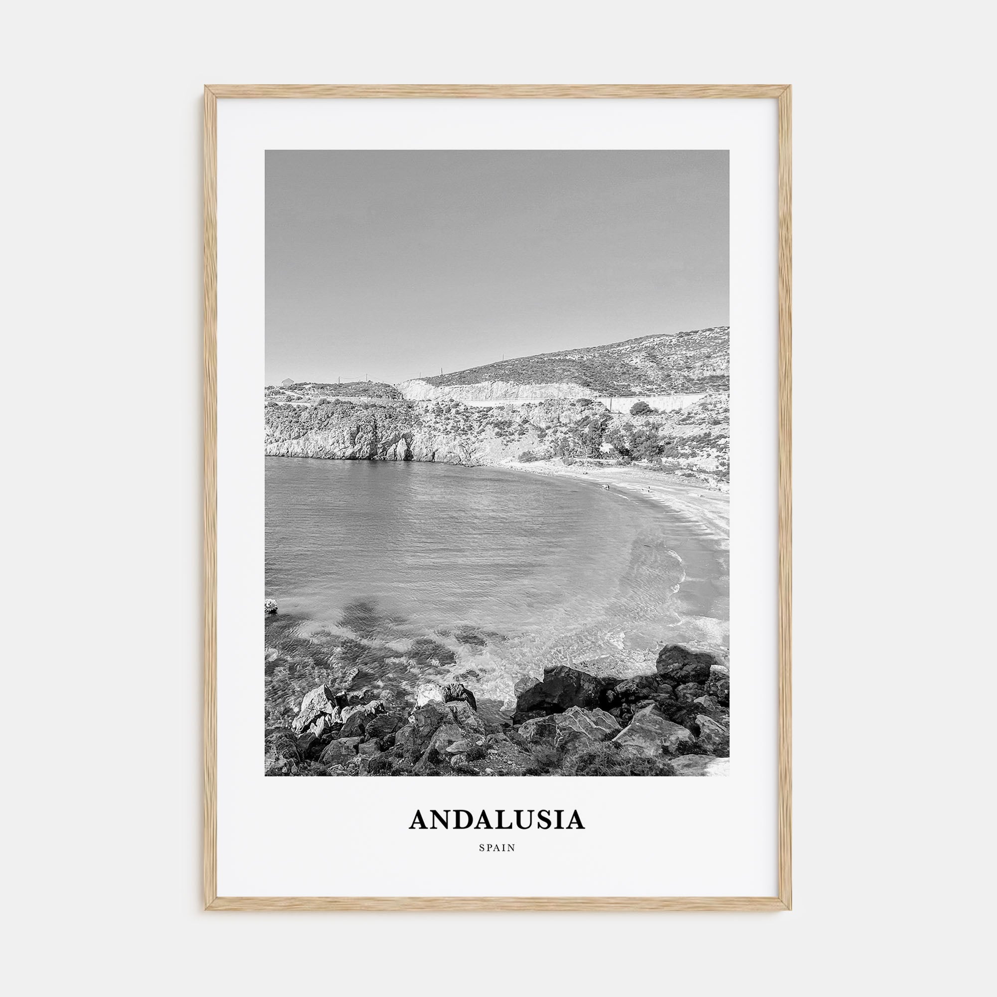 Andalusia Portrait B&W No 1 Poster