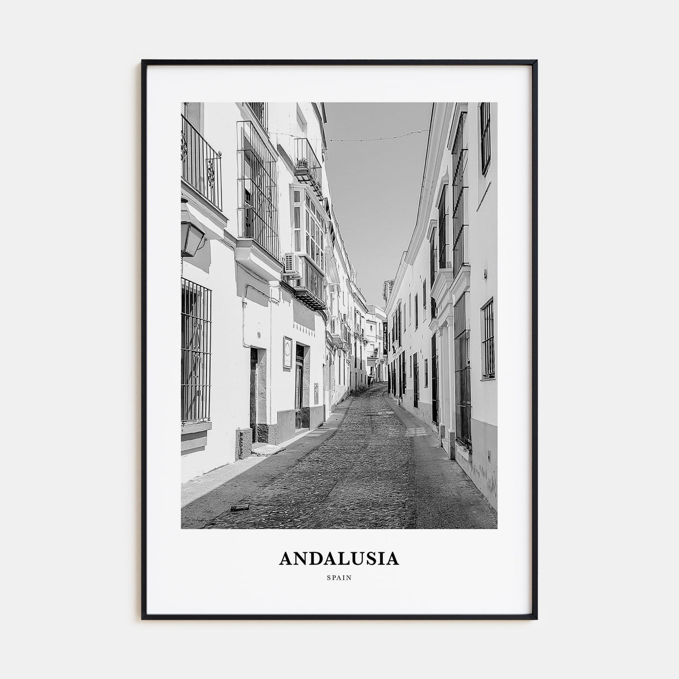 Andalusia Portrait B&W No 2 Poster