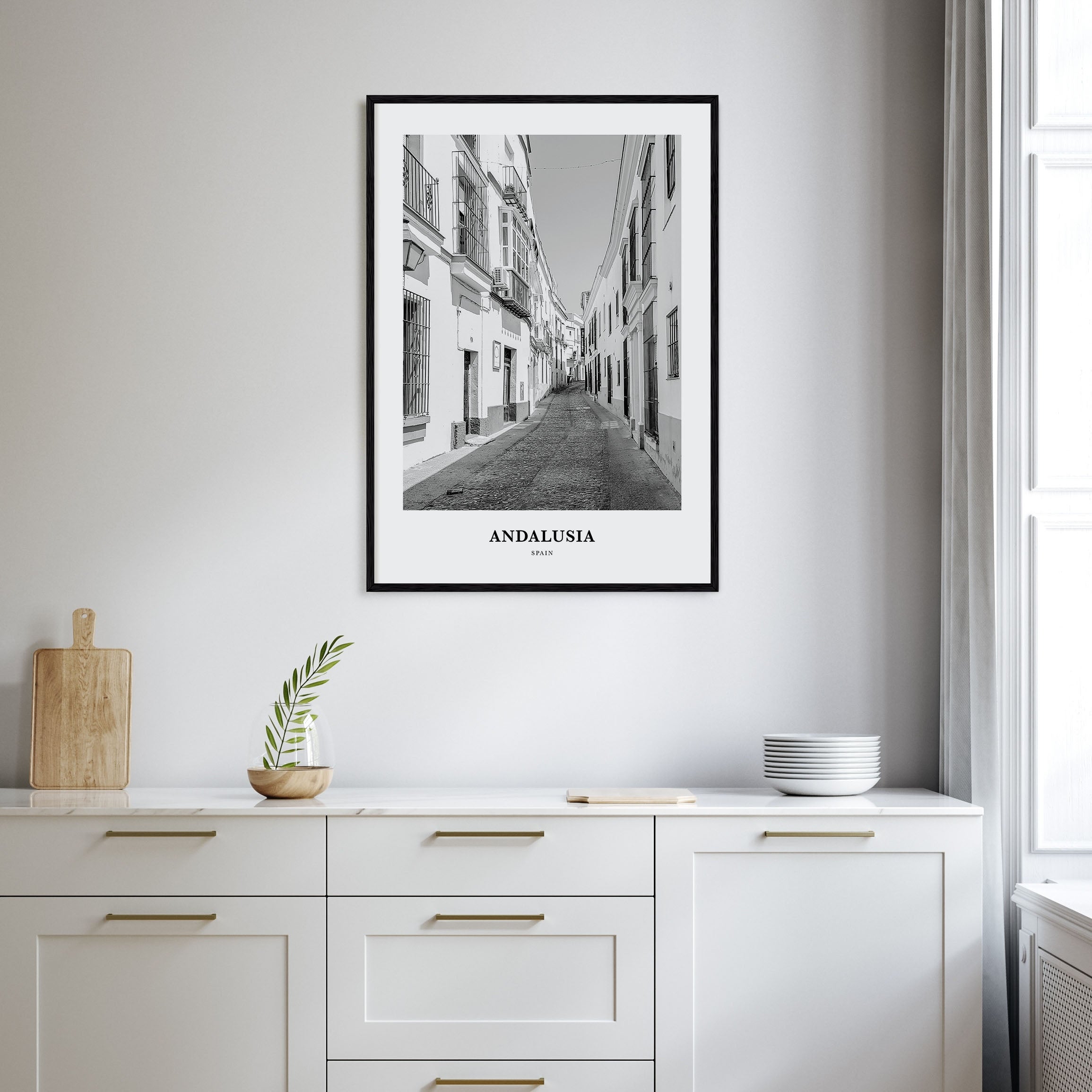 Andalusia Portrait B&W No 2 Poster