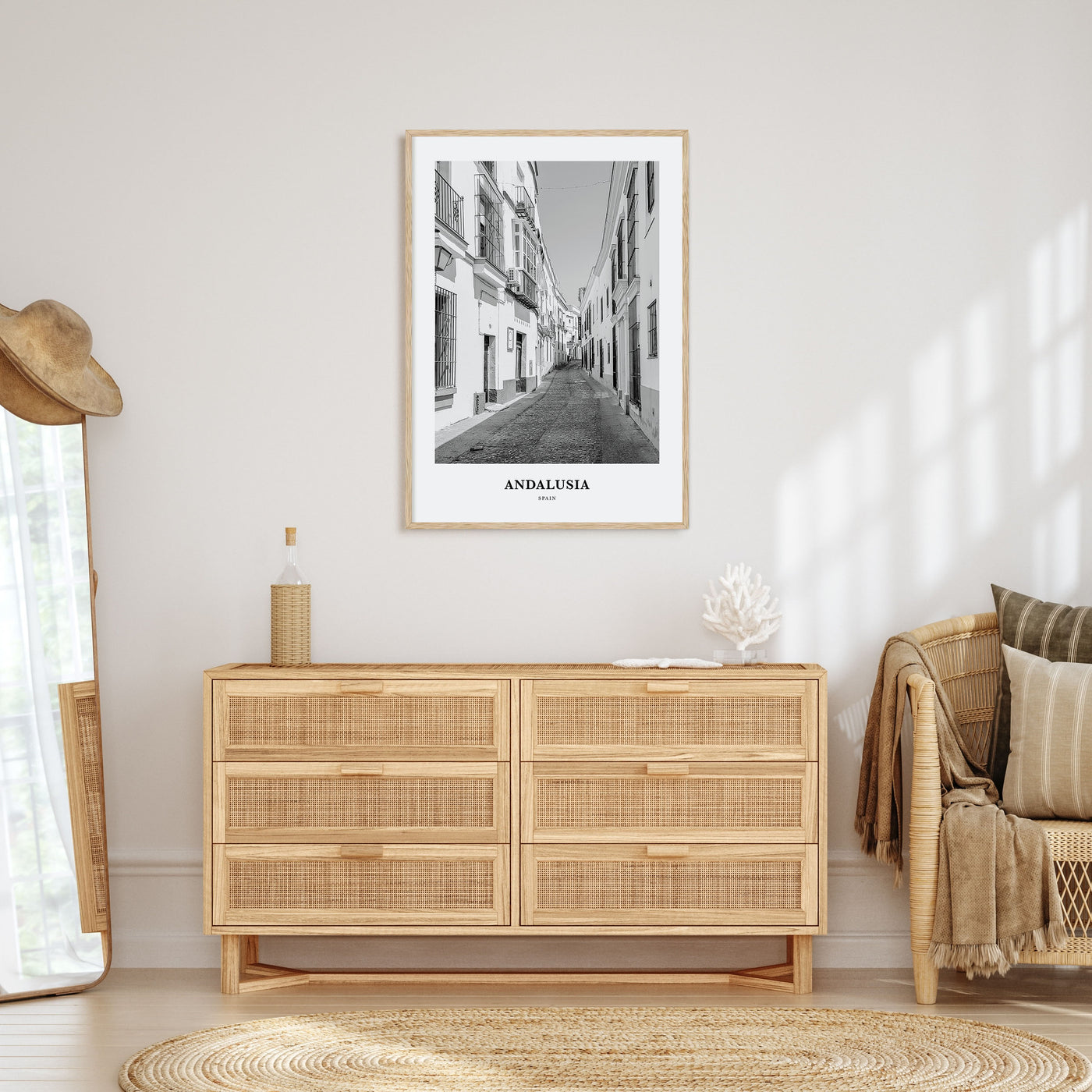 Andalusia Portrait B&W No 2 Poster